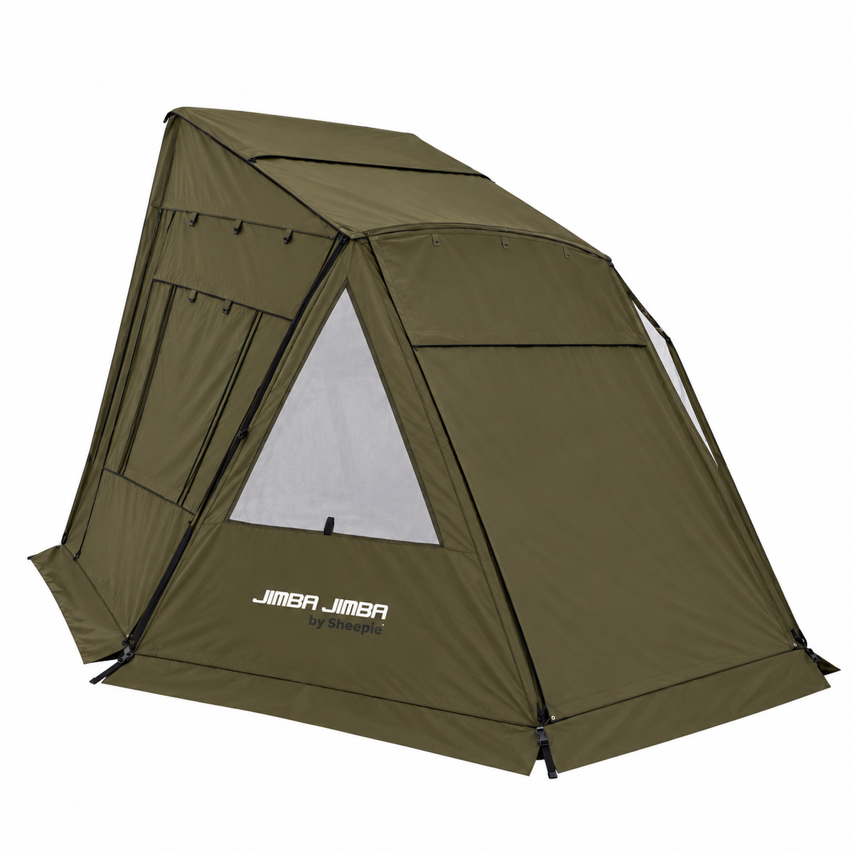 Annexe Sheepie Jimba Jimba vert kaki pour tente de toit, fond blanc