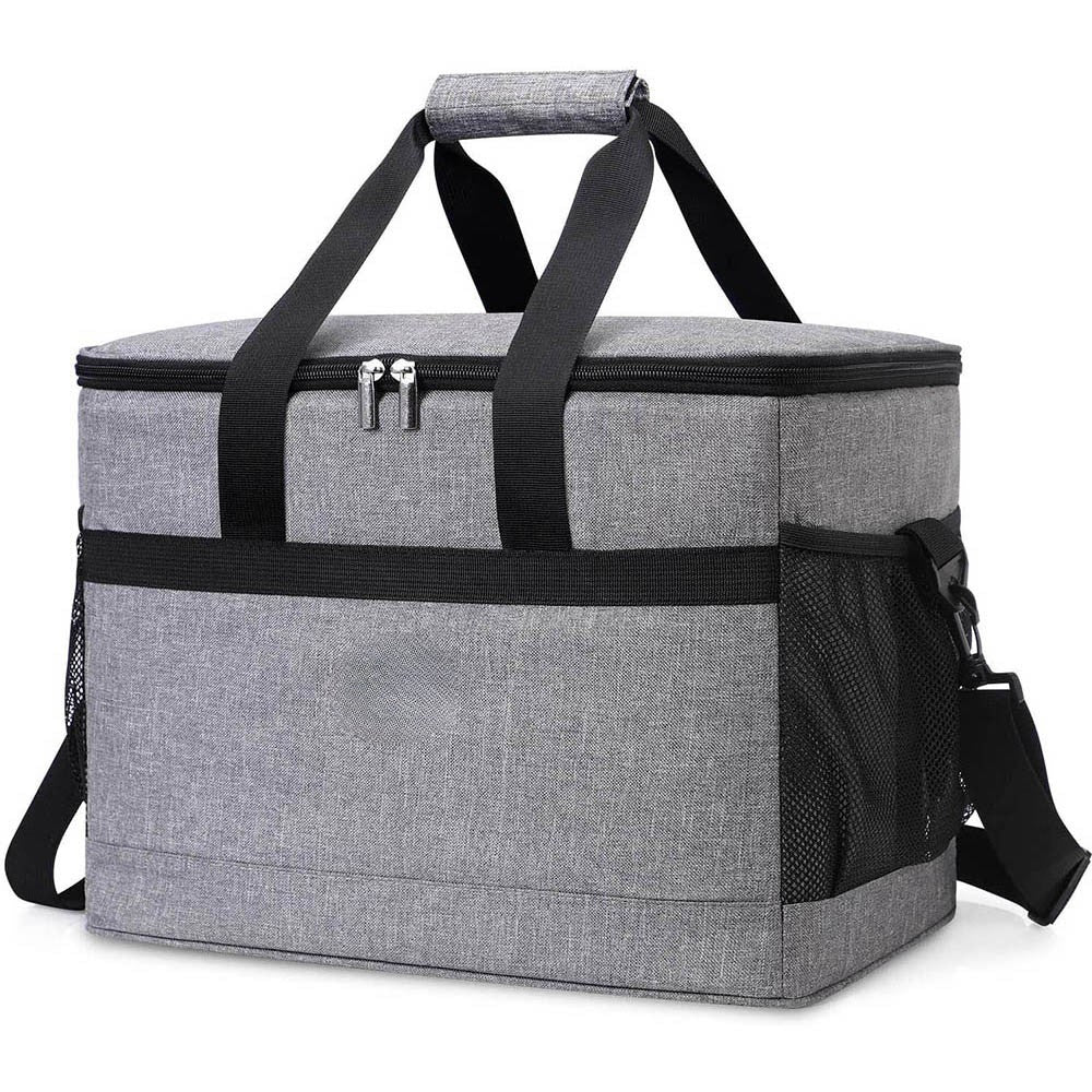 Sac isotherme pliable Tentwave 35 L gris, fond blanc