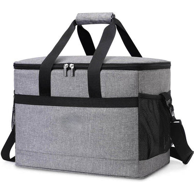 Sac isotherme pliable Tentwave 35 L gris, fond blanc