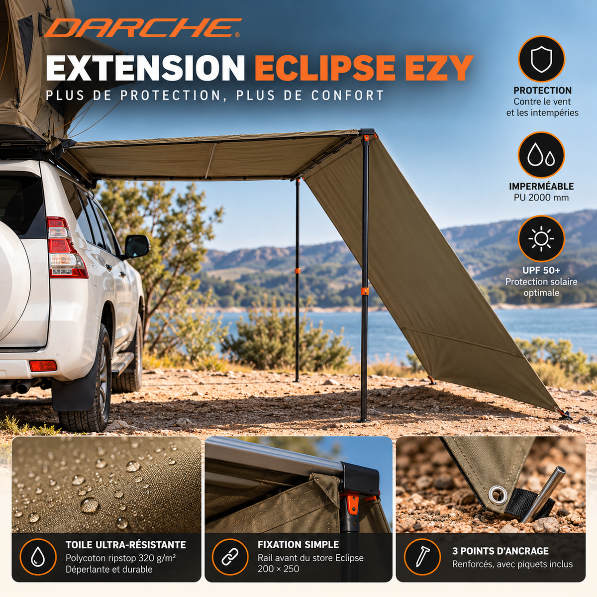 Mur d'extension avant Darche Eclipse 200 – vue 2