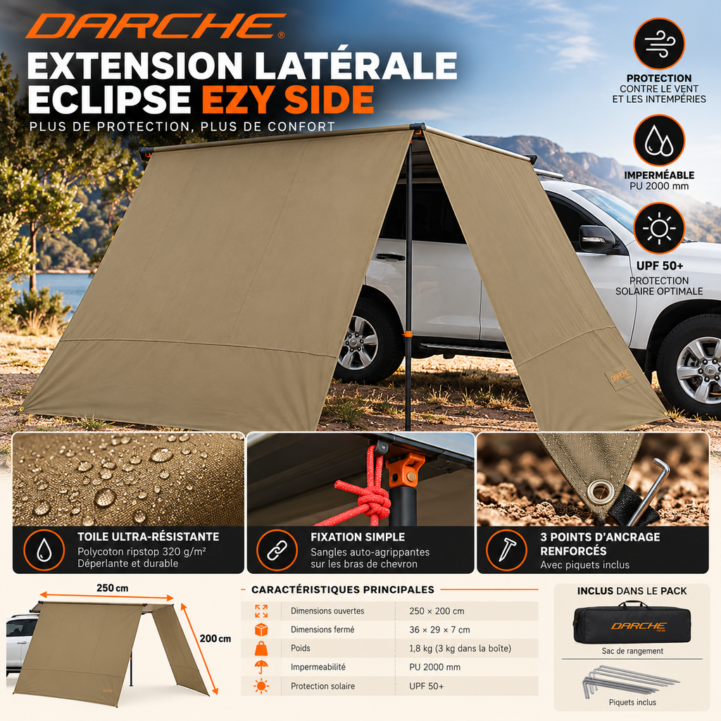 Mur d'extension latéral Darche Eclipse – vue 2