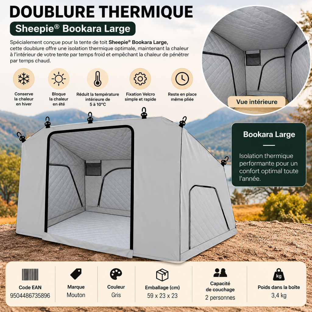 Toile intérieure thermique Sheepie Bookara – vue 2