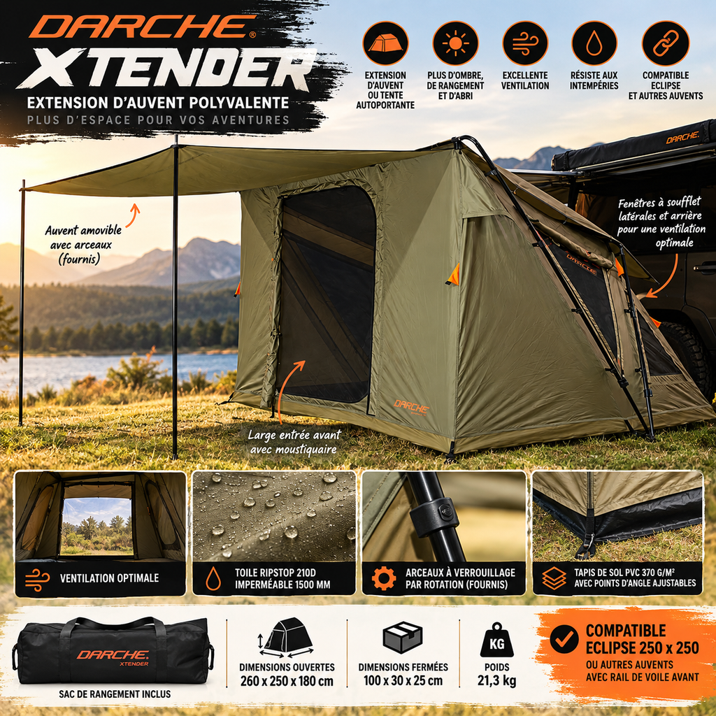 Tente annexe Darche Xtender 2,5 – vue 2